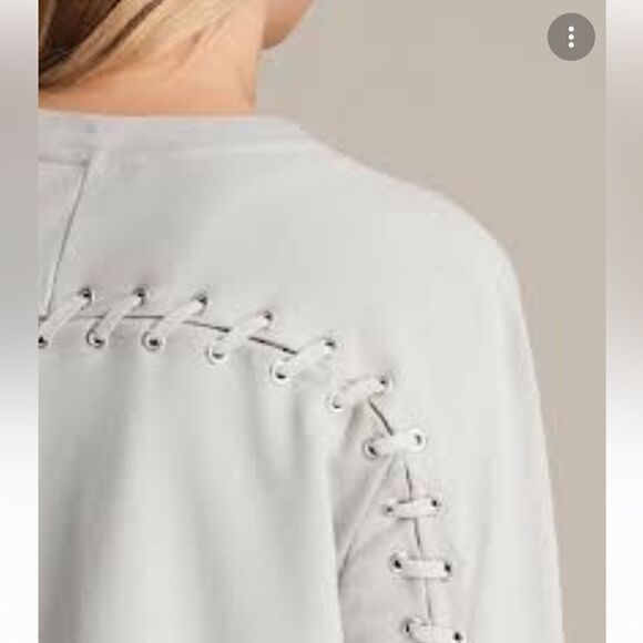 AllSaints Yara Laced Long Sleeve Sweatshirt Top Size S - Picture 2 of 16